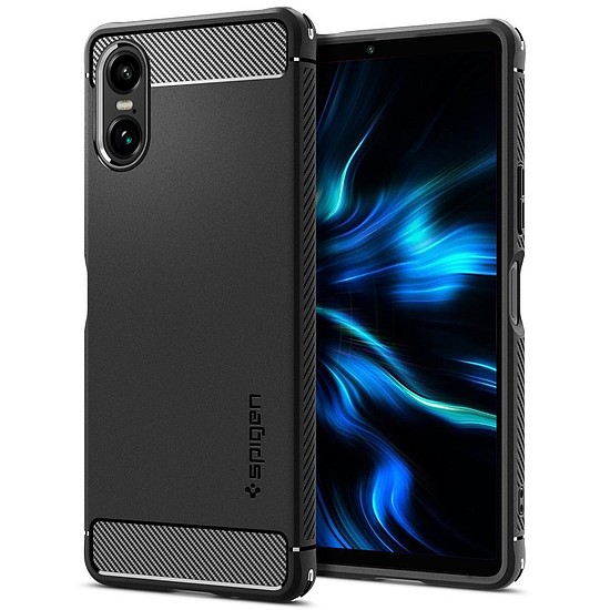 Spigen robusztus páncéltok Sony Xperia 10 VI telefonhoz - matt fekete