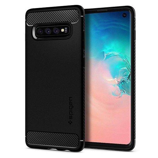 Spigen RUGGED ARMOR GALAXY S10 MATTE FEKETE