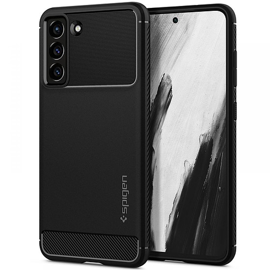 Spigen RUGGED ARMOR GALAXY S21 FE MATTE FEKETE