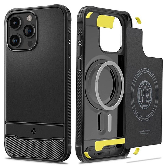 Spigen RUGGED ARMOR MAG MAGSAFE IPHONE 15 PRO MATTE FEKETE