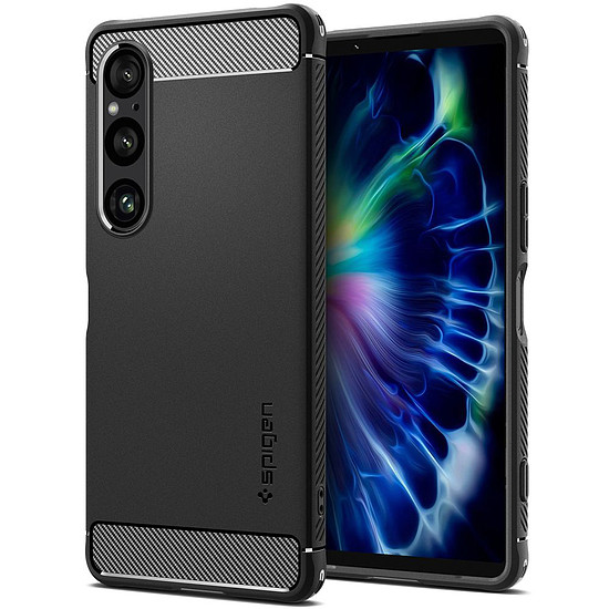 Spigen - Rugged Armor - Sony Xperia 1 VI - Fekete