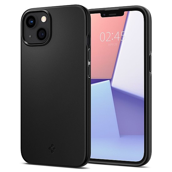 Spigen - Vékony illeszkedés - iPhone 13 - Fekete (KF237814)