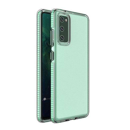 Spring Case átlátszó TPU gél védőborítás színes kerettel Samsung Galaxy A72 4G mintához