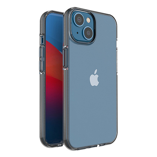 Spring Case tok iPhone 14 szilikon tokhoz fekete kerettel