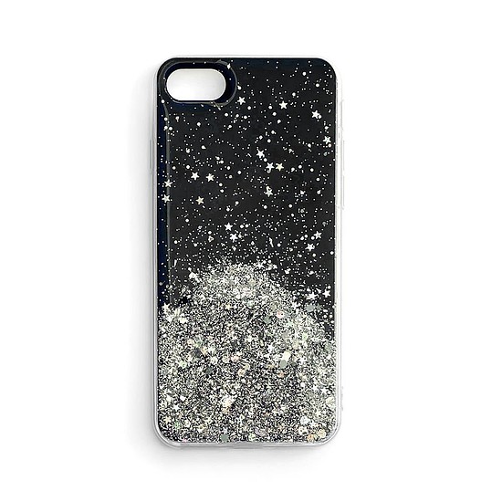 Star Glitter Shining Cover iPhone 13 Pro fekete