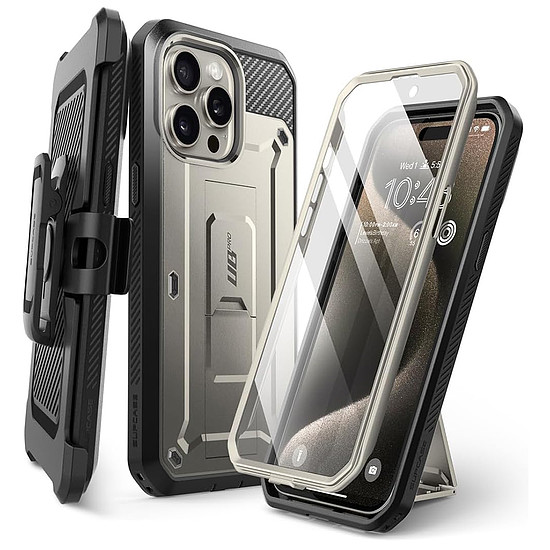 Supcase - Unicorn Beetle Pro - iPhone 15 Pro - Titan Grey (KF2315185)