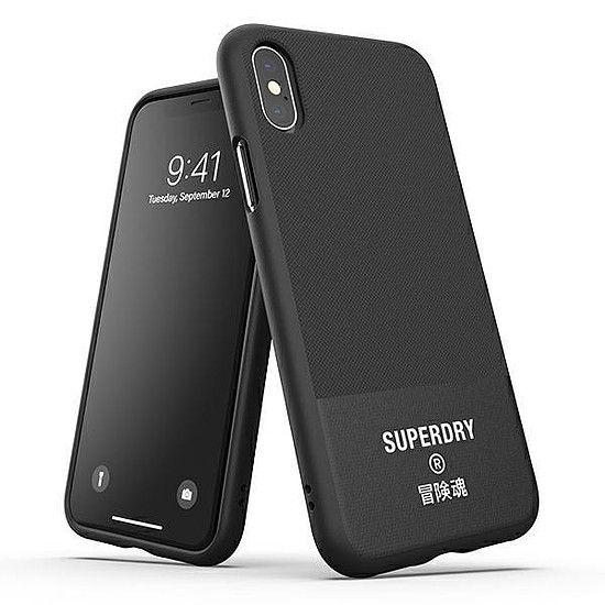 SuperDry Molded Canvas iPhone X/Xs tok fekete/fekete 41544