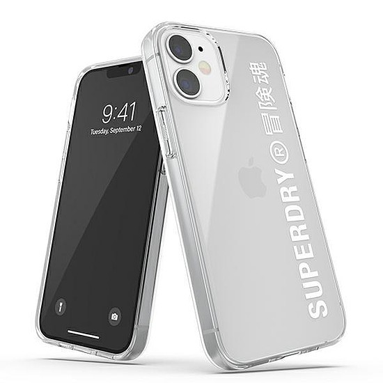 SuperDry Snap iPhone 12 mini tok fehér/fehér 42593