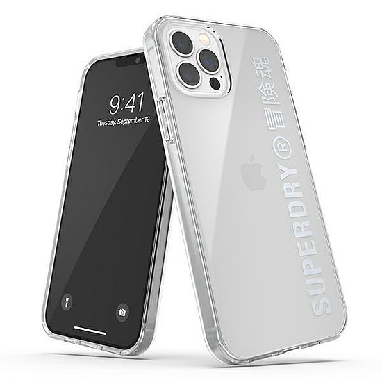 SuperDry Snap iPhone 12/12 Pro ezüst/ezüst 42591 színben