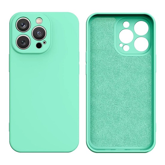 Szilikon tok iPhone 13 Pro Max szilikon borításhoz menta zöld