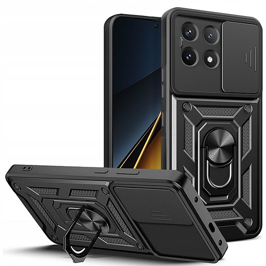 Tech-Protect CamShield Pro tok Xiaomi Poco X6 Pro 5G-hez - fekete