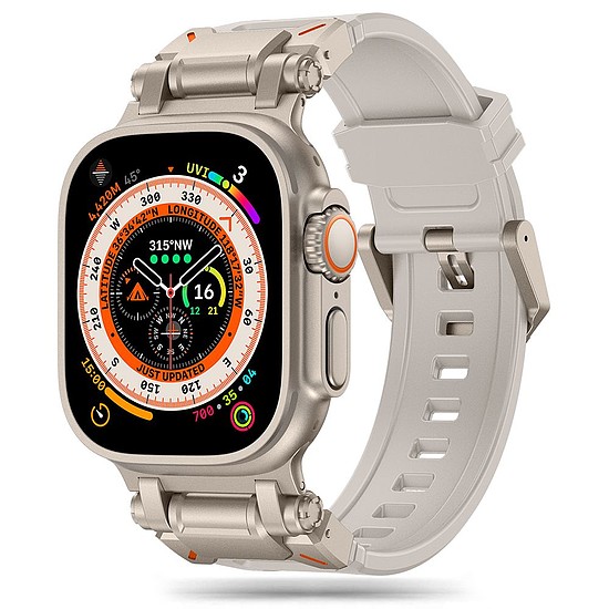 Tech-Protect Delta Pro szíj Apple Watchhoz 4 / 5 / 6 / 7 / 8 / 9 / SE / Ultra 1 / 2 (42/44/45/49 mm) - bézs titán