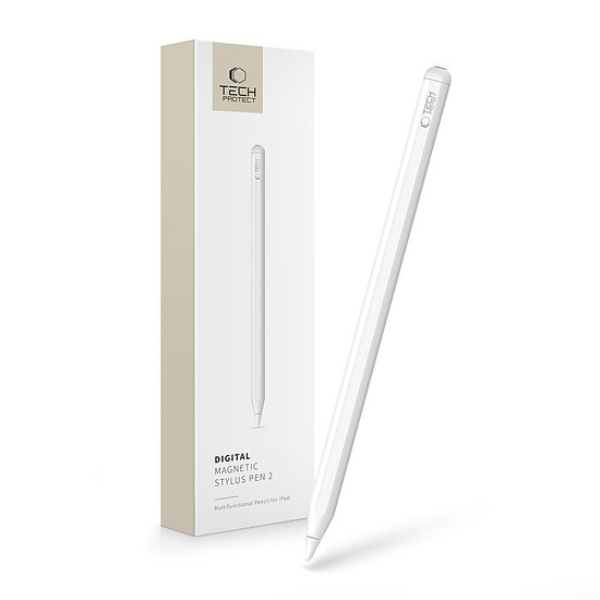 Tech-Protect digitális mágneses Stylus Pen 2 mágneses iPad táblagéphez - fehér