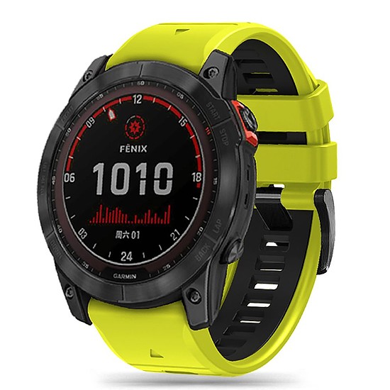 Tech-Protect IconBand Pro szíj Garmin Fenix 3 / 5X / 3HR / 5X Plus / 6X / 6X Pro / 7X készülékhez - lime fekete