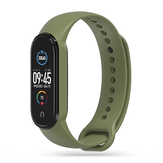 Tech-Protect IconBand szíj Xiaomi Mi Smart Band 5/6/7 / NFC-hez - zöld