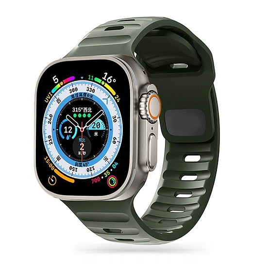 Tech-Protect IconBand vonalszíj Apple Watch 4/5/6/7/8/9/SE / Ultra 1/2 (42/44/45/49 mm) - sötétzöld