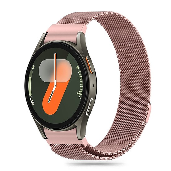 Tech-Protect MilaneseBand Samsung Galaxy Watch 4 / 5 / 5 Pro / 6 / 7 / FE készülékhez - rózsaszín