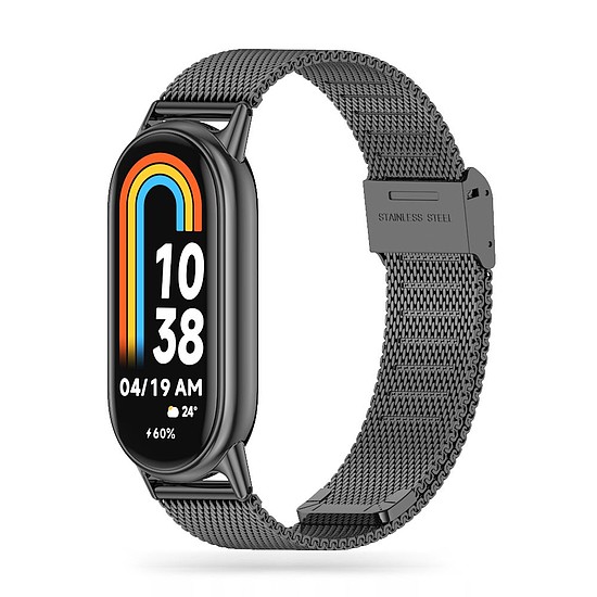 Tech-Protect MilaneseBand szíj Xiaomi Smart Band 8/8 NFC-hez - fekete