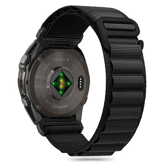 Tech-Protect Nylon Pro Garmin Fenix 5X / 5X PLUS / 6X / 6X Pro / 7X / 8 szíj (51 MM) - Fekete