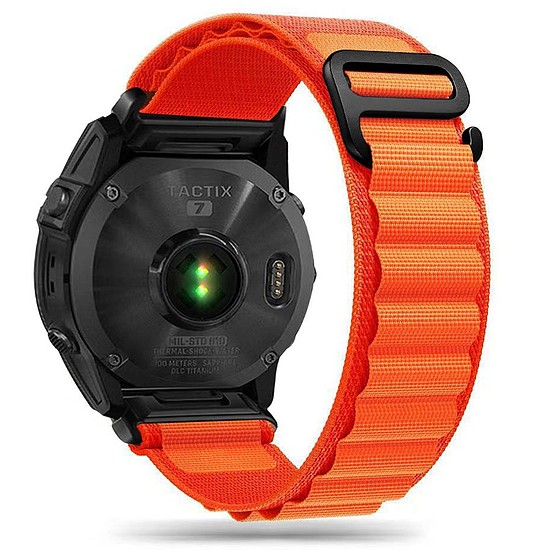 Tech-Protect Nylon Pro szíj Garmin Fenix 3 / 5X / 3HR / 5X Plus / 6X / 6X Pro / 7X készülékhez - narancs