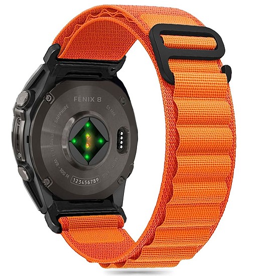 Tech-Protect Nylon Pro szíj Garmin Fenix 5 / 6 / 6 Pro / 7 / 8 (47MM) - narancssárga