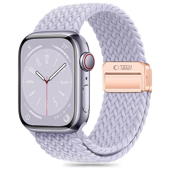 Tech-Protect nylonmag szíj Apple Watch 4 / 5 / 6 / 7 / 8 / 9 / SE (38 / 40 / 41 mm) - lila