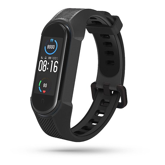 Tech-Protect páncélpánt Xiaomi Mi Smart Band 5/6/6 NFC-hez - fekete