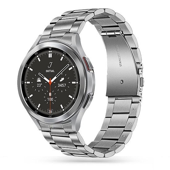 Tech-Protect rozsdamentes karkötő Samsung Galaxy Watch 4 / 5 / 5 Pro / 6 / 7 / FE készülékhez - Ezüst