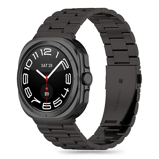 Tech-Protect rozsdamentes karkötő Samsung Galaxy Watch Ultra (47 mm) készülékhez - fekete