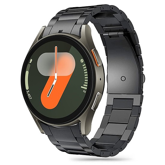 Tech-Protect rozsdamentes szíj Samsung Galaxy Watch 4 / 5 / 5 Pro / 6 / 7 / FE telefonhoz - fekete