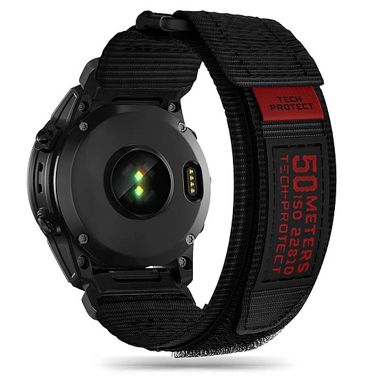 Tech-Protect Scout Pro szíj Garmin Fenix 3 / 5X / 3HR / 5X Plus / 6X / 6X Pro / 7X készülékhez - fekete