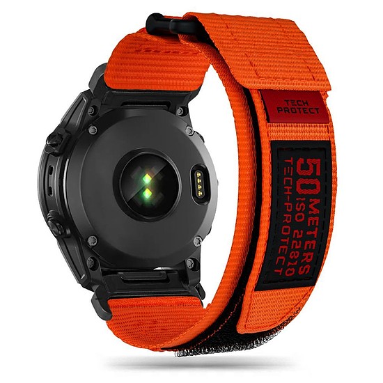 Tech-Protect Scout Pro szíj Garmin Fenix 5 / 6 / 6 Pro / 7 készülékhez - narancs