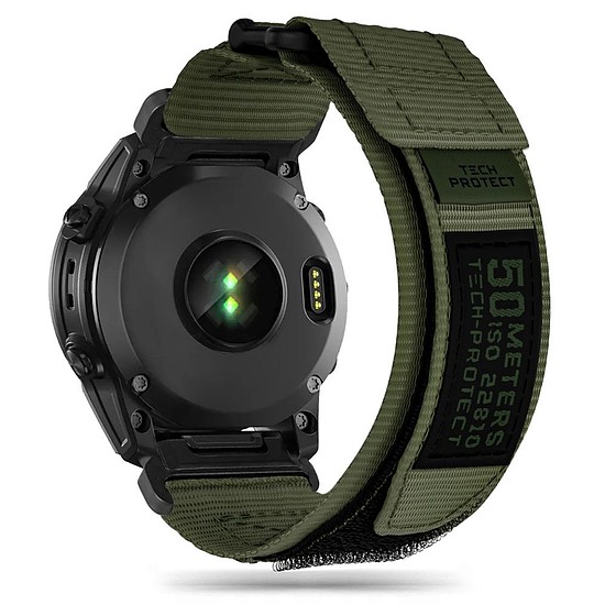 Tech-Protect Scout Pro szíj Garmin Fenix 5 / 6 / 6 Pro / 7 készülékhez - zöld