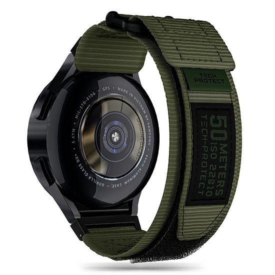 Tech-Protect Scout Pro szíj Samsung Galaxy Watch 4 / 5 / 5 Pro / 6 / 7 / FE telefonhoz - zöld