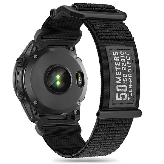 Tech-Protect Scout szíj Garmin Fenix 3 / 5X / 3HR / 5X Plus / 6X / 6X Pro / 7X készülékhez - fekete