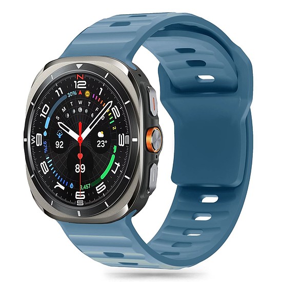 Tech-Protect Silicone Line szíj Samsung Galaxy Watch Ultra (47 mm) készülékhez - kék