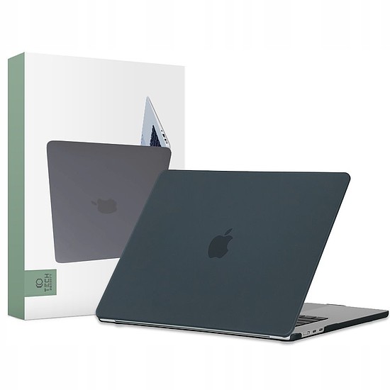 Tech-Protect SmartShell tok MacBook Air 15" M2 / M3 / 2023-2024-hez - matt fekete