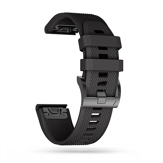 Tech-Protect Smooth szíj Garmin Fenix 3 / 5X / 3HR / 5X Plus / 6X / 6X Pro / 7X készülékhez - fekete