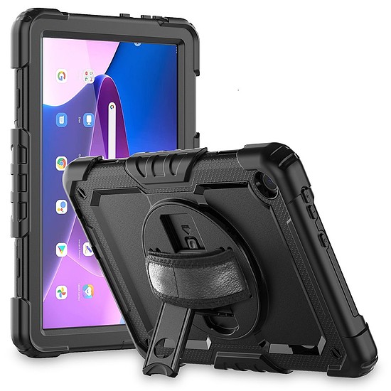 Tech-Protect Solid360 tok Lenovo Tab M10 (3. generáció) 10,1" TB-328-hoz - fekete