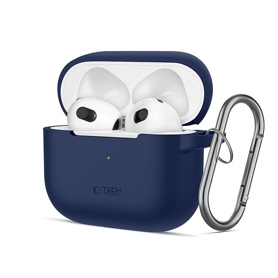 Tech-Protect szilikon horgos tok Apple AirPods 3-hoz - kék