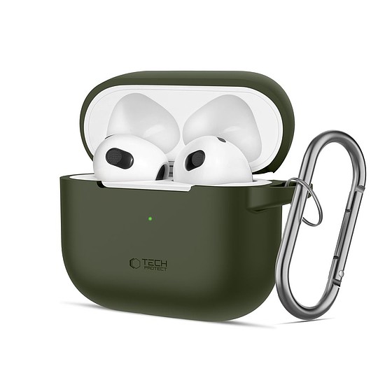 Tech-Protect szilikon horgos tok Apple AirPods 3-hoz - zöld