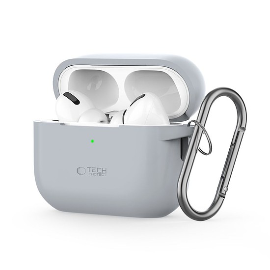 Tech-Protect szilikon horgos tok Apple AirPods Pro 1/2-hez - szürke