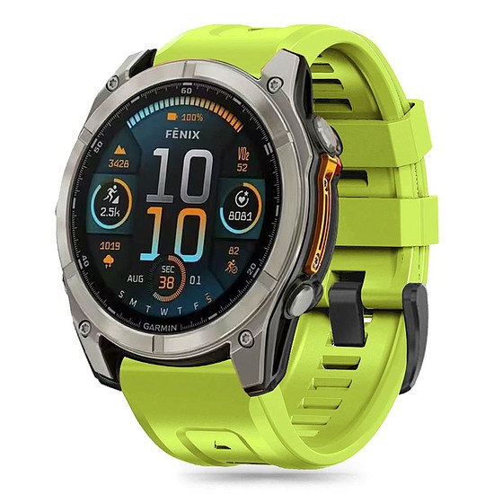 Tech-Protect szilikon szíj Garmin Fenix 5 / 6 / 6 Pro / 7 / 8 (47 mm) / E - zöld