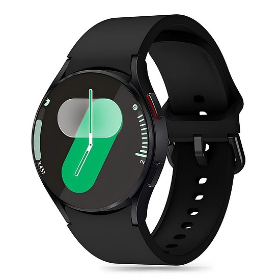 Tech-Protect szilikon szíj Samsung Galaxy Watch 4 / 5 / 5 Pro / 6 / 7 / FE készülékhez - fekete