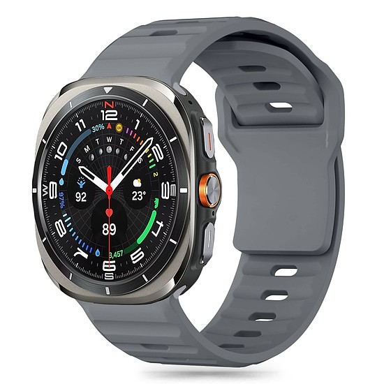 Tech-Protect szilikon szíj Samsung Galaxy Watch Ultra (47 mm) készülékhez - szürke