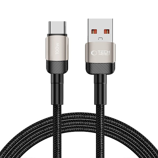 Tech-Protect UltraBoost Evo USB-C / USB-A kábel 100W 5A 2m - titán