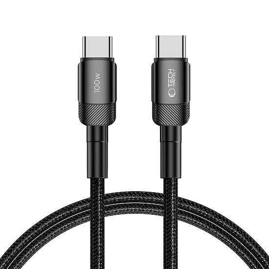 Tech-Protect UltraBoost Evo USB-C / USB-C PD kábel 100W 5A 1m - fekete