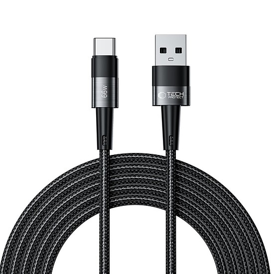 Tech-Protect UltraBoost USB-C / USB-C 66W 6A 3 m kábel - szürke