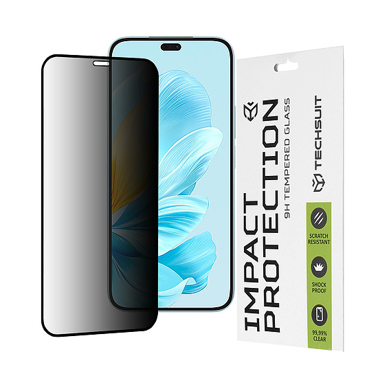 Techsuit - 111D Privacy Full Glue - Honor 200 Lite - fekete