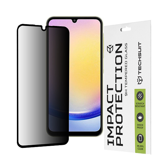 Techsuit - 111D Privacy Full Glue - Samsung Galaxy A25 5G - fekete (KF2325438)